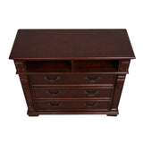 Lyndon Cherry 3-Drawer 48 in. Chest of Drawers