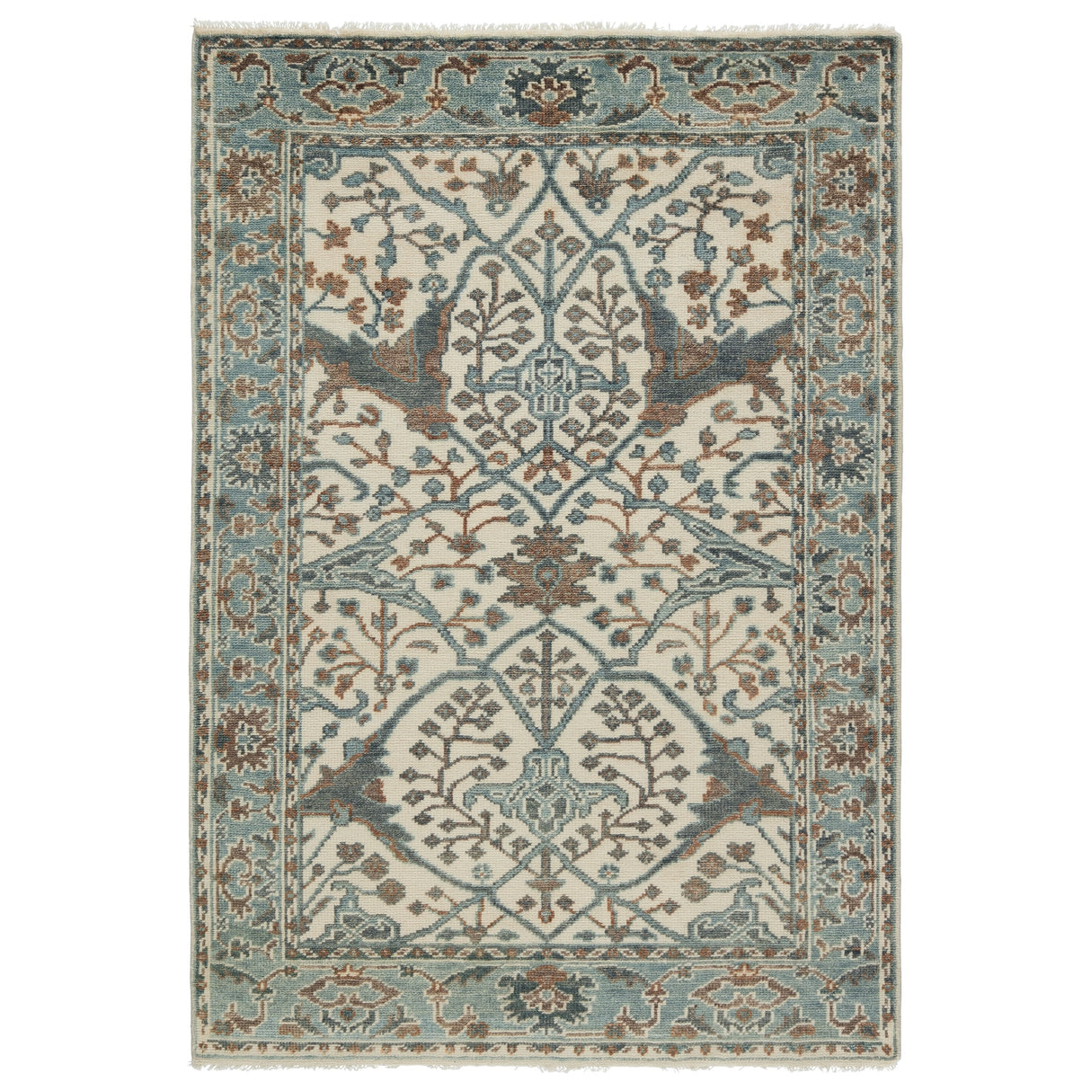 Lynn Hand-Knotted Medallion Area Rug