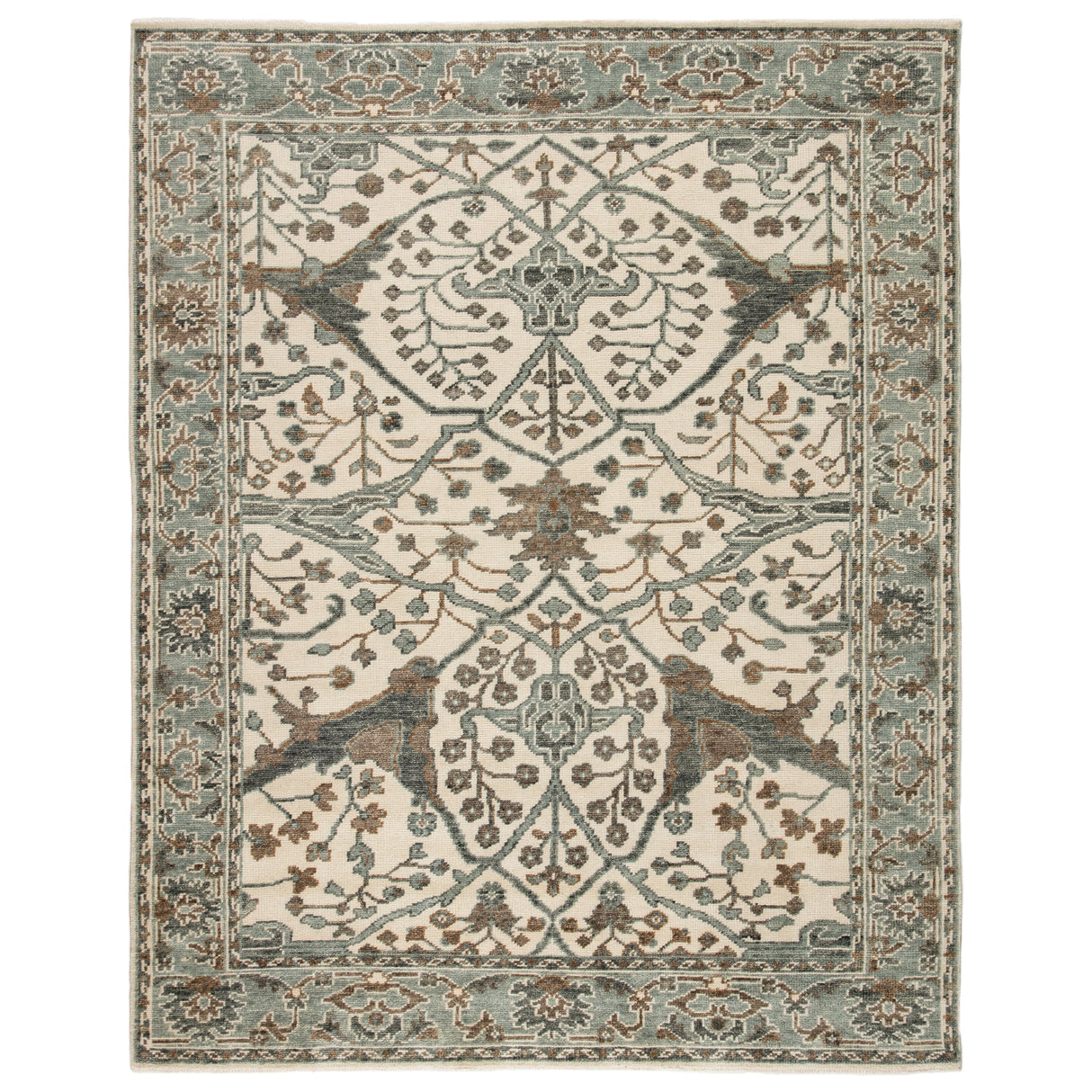 Lynn Hand-Knotted Medallion Area Rug