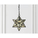 Lynn Moravian Star Metal/Clear Glass LED Pendant, by JONATHAN Y - 1 Light