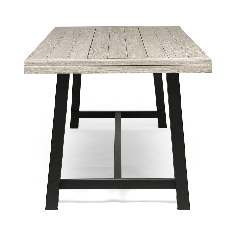 Lyons Outdoor Rustic 8-seater Dining Set by Christopher Knight Home