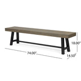 Lyons Outdoor Rustic 8-seater Dining Set by Christopher Knight Home