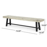 Lyons Outdoor Rustic 8-seater Dining Set by Christopher Knight Home