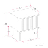 Lysander Fluted Side Table