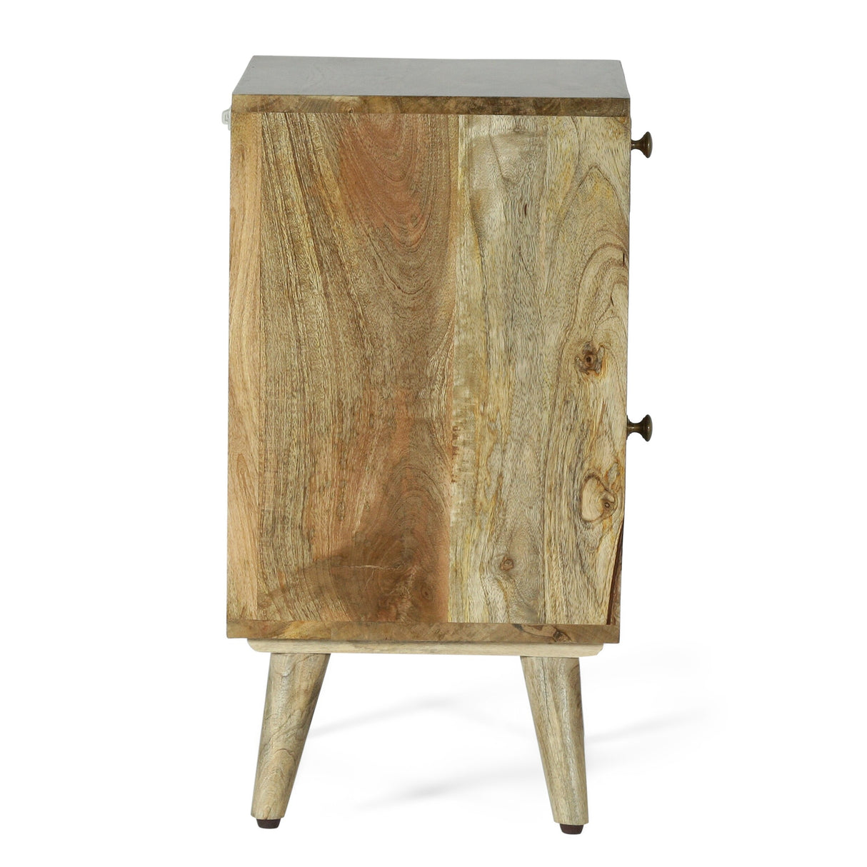 Lytle Boho Handcrafted Mango Wood Nightstand with Storage by Christopher Knight Home