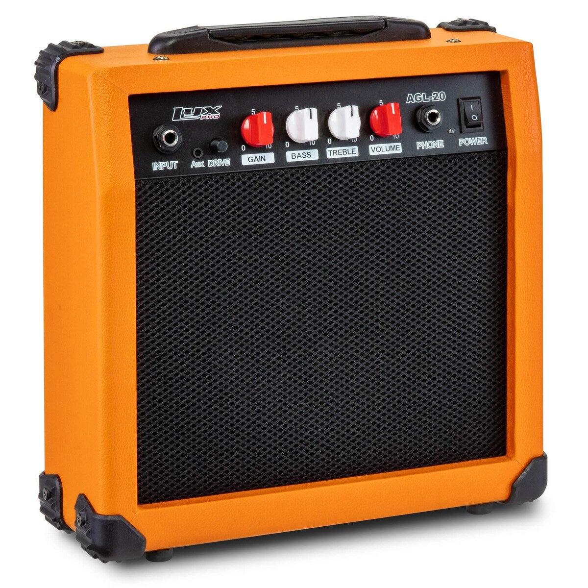 LyxPro Electric Guitar Amplifier 20 Watt Guitar Amp w/Built-In Speaker