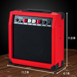 LyxPro Electric Guitar Amplifier 20 Watt Guitar Amp w/Built-In Speaker