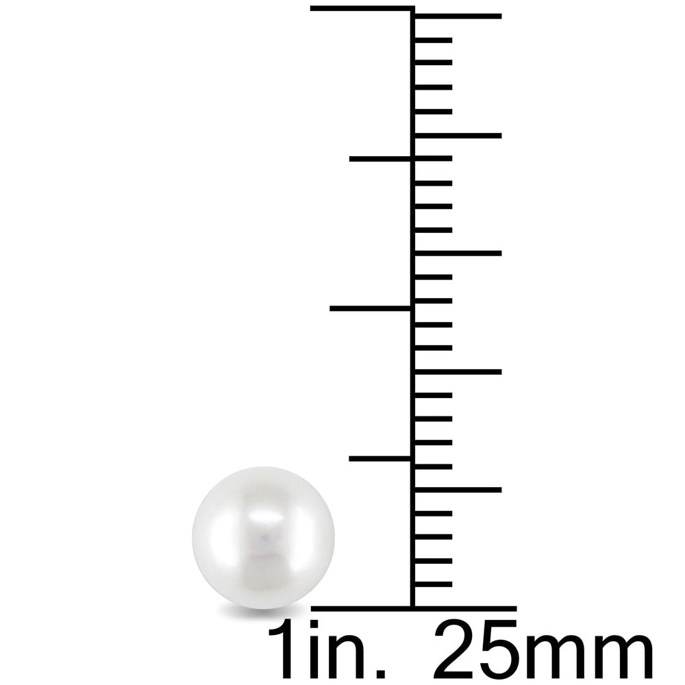 Miadora 14k Yellow Gold Cultured Freshwater Pearl Stud Earrings (6-6.5 mm)