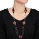 Miadora Goldtone Leopard Bead 30-inch Fashion Necklace
