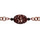 Miadora Goldtone Leopard and Onyx Bead Fashion Necklace