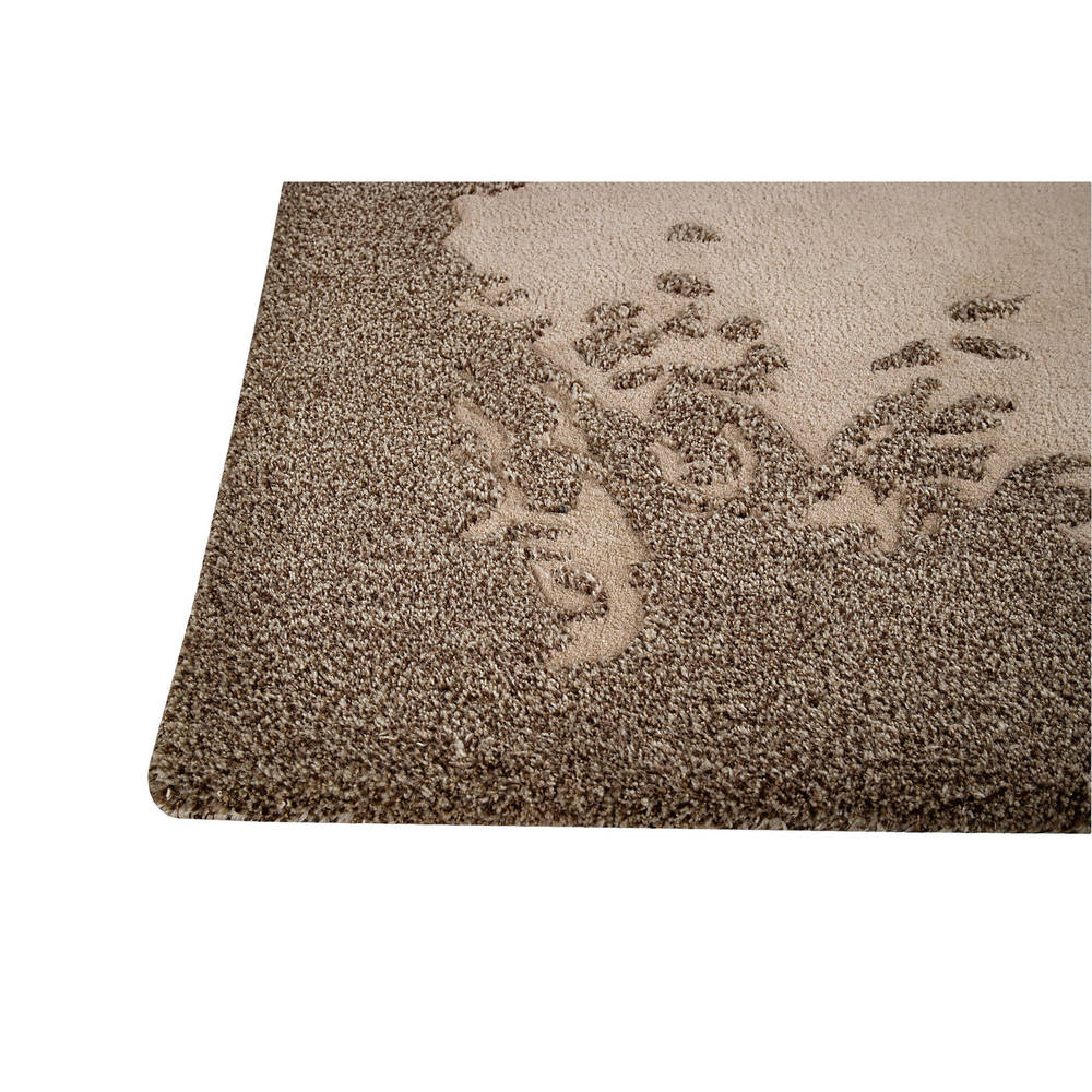 Handmade M.A.Trading Arizona Brown New Zealand Wool Rug (India)