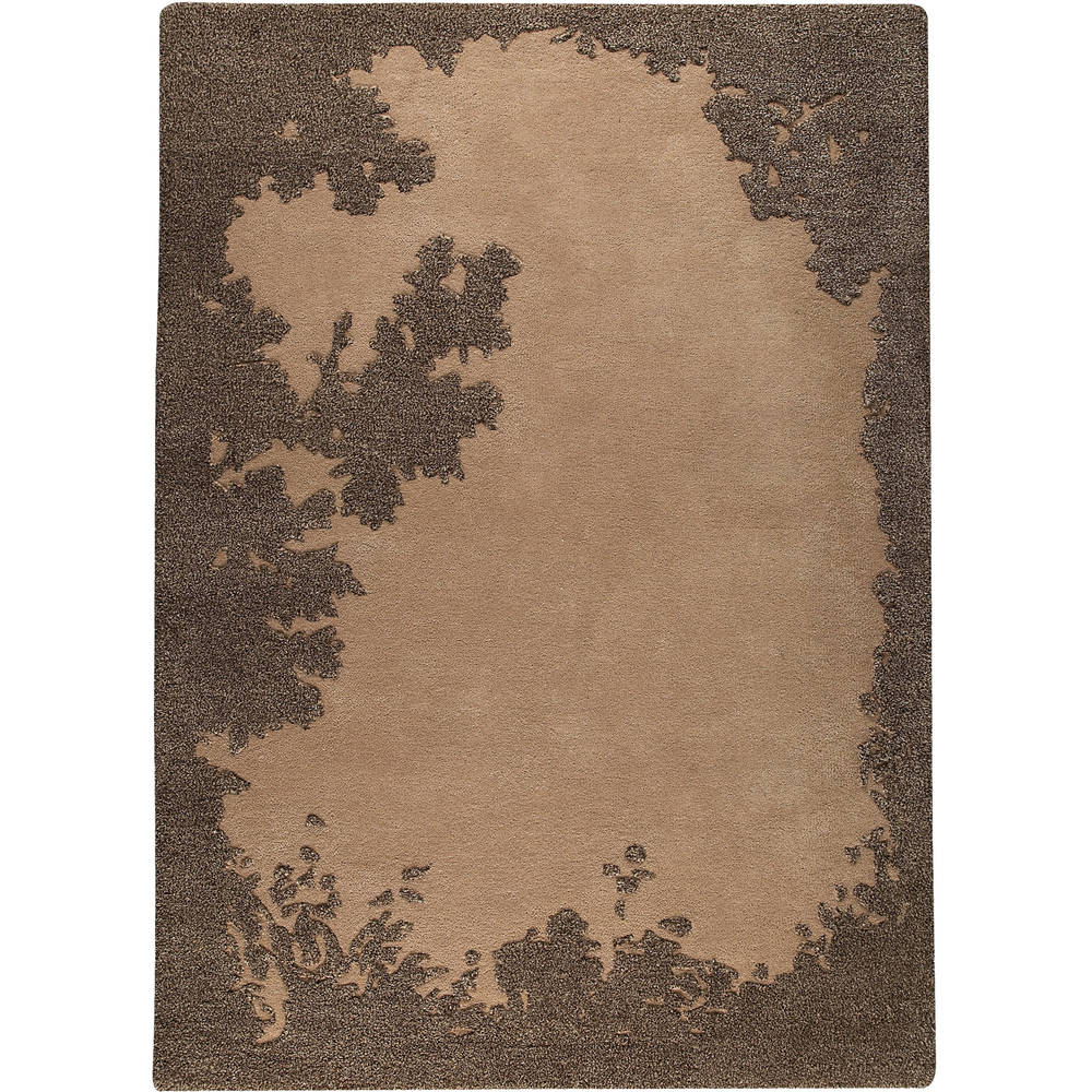 Handmade M.A.Trading Arizona Brown New Zealand Wool Rug (India)