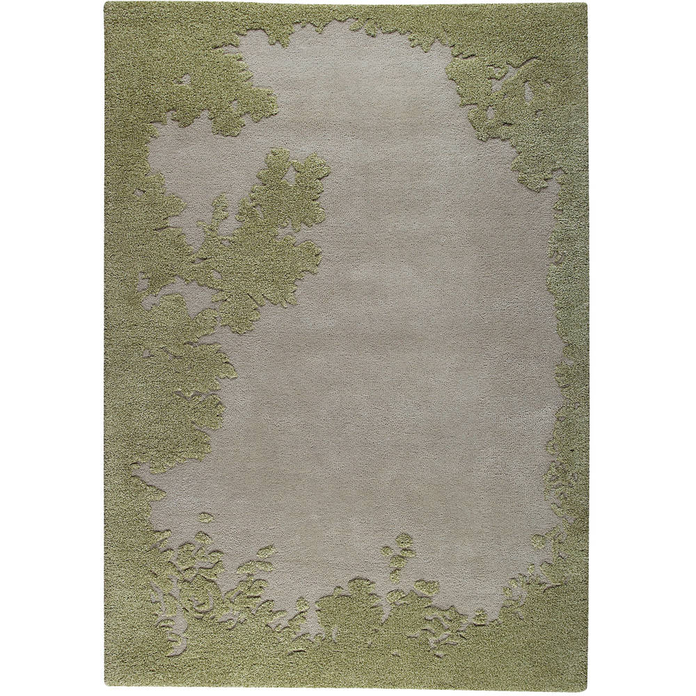 Handmade M.A.Trading Arizona Green New Zealand Wool Rug (India)