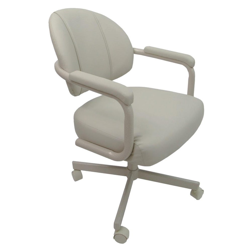 Swivel Caster Dining Chair on Wheels - M70 Ocean Beige