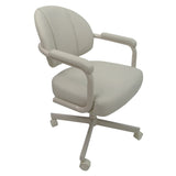 Swivel Caster Dining Chair on Wheels - M70 Ocean Beige