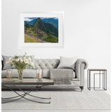 MACHU PICCHU PANORAMA White Framed Giclee Print By Kavka Designs