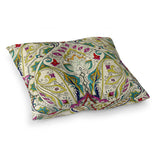 MAHAL IVORY MULTI Floor Pillow By Kavka Designs