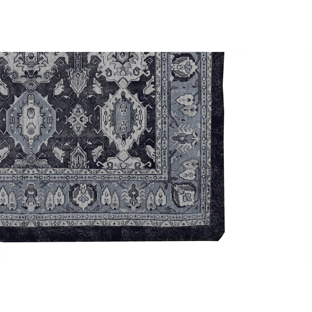 MAHAL NAVY with Rubberized non-slip Backing Indoor|Outdoor Mat By Kavka Designs