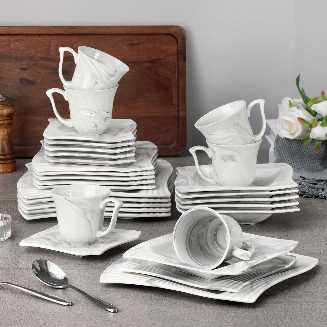 MALACASA Amparo Porcelain Dinnerware Set