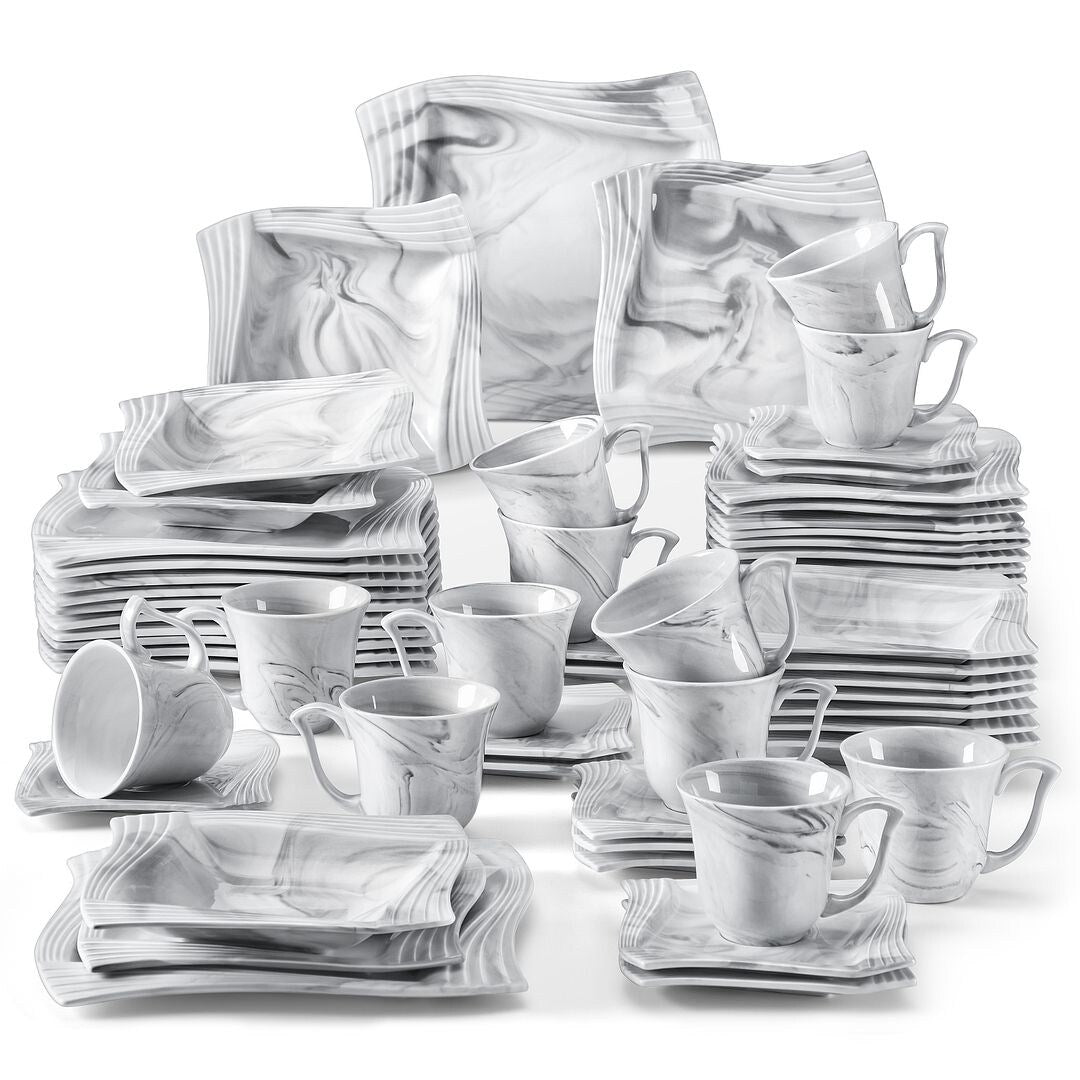 MALACASA Amparo Porcelain Dinnerware Set