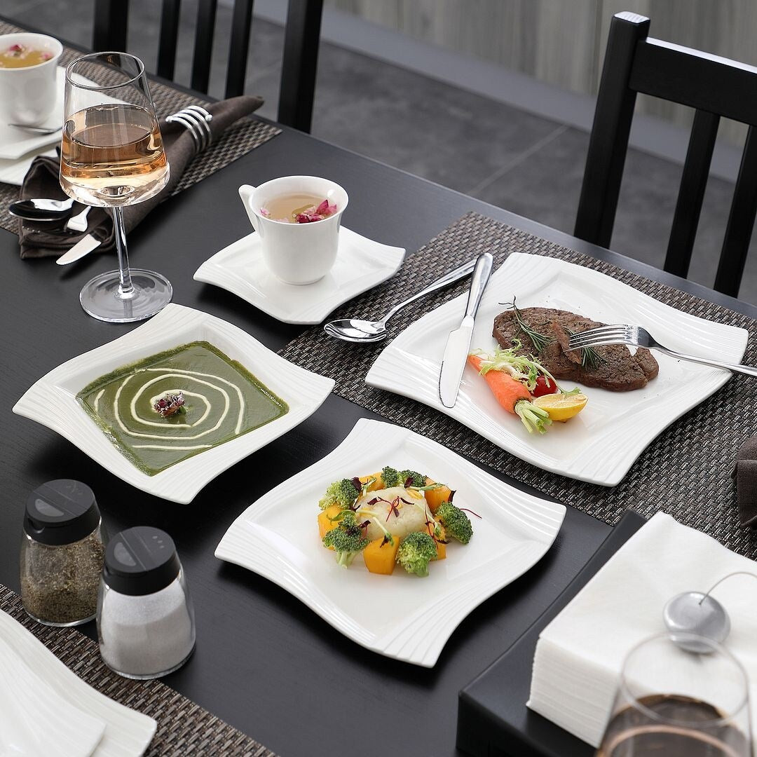 MALACASA Amparo Porcelain Dinnerware Set