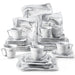 MALACASA Amparo Porcelain Dinnerware Set