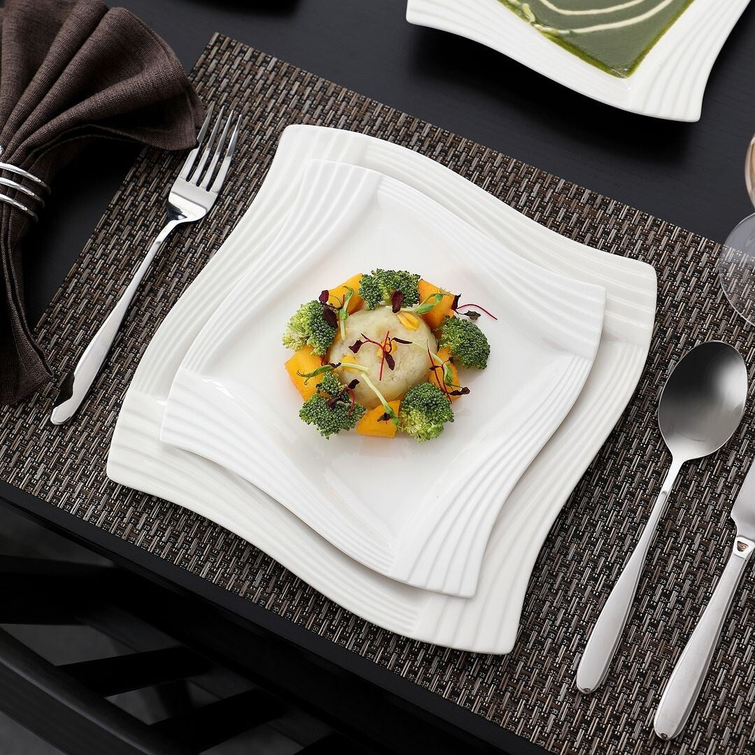 MALACASA Amparo Porcelain Dinnerware Set