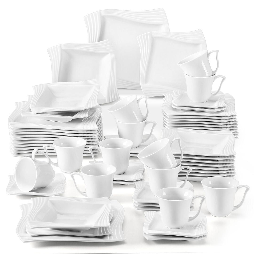 MALACASA Amparo Porcelain Dinnerware Set