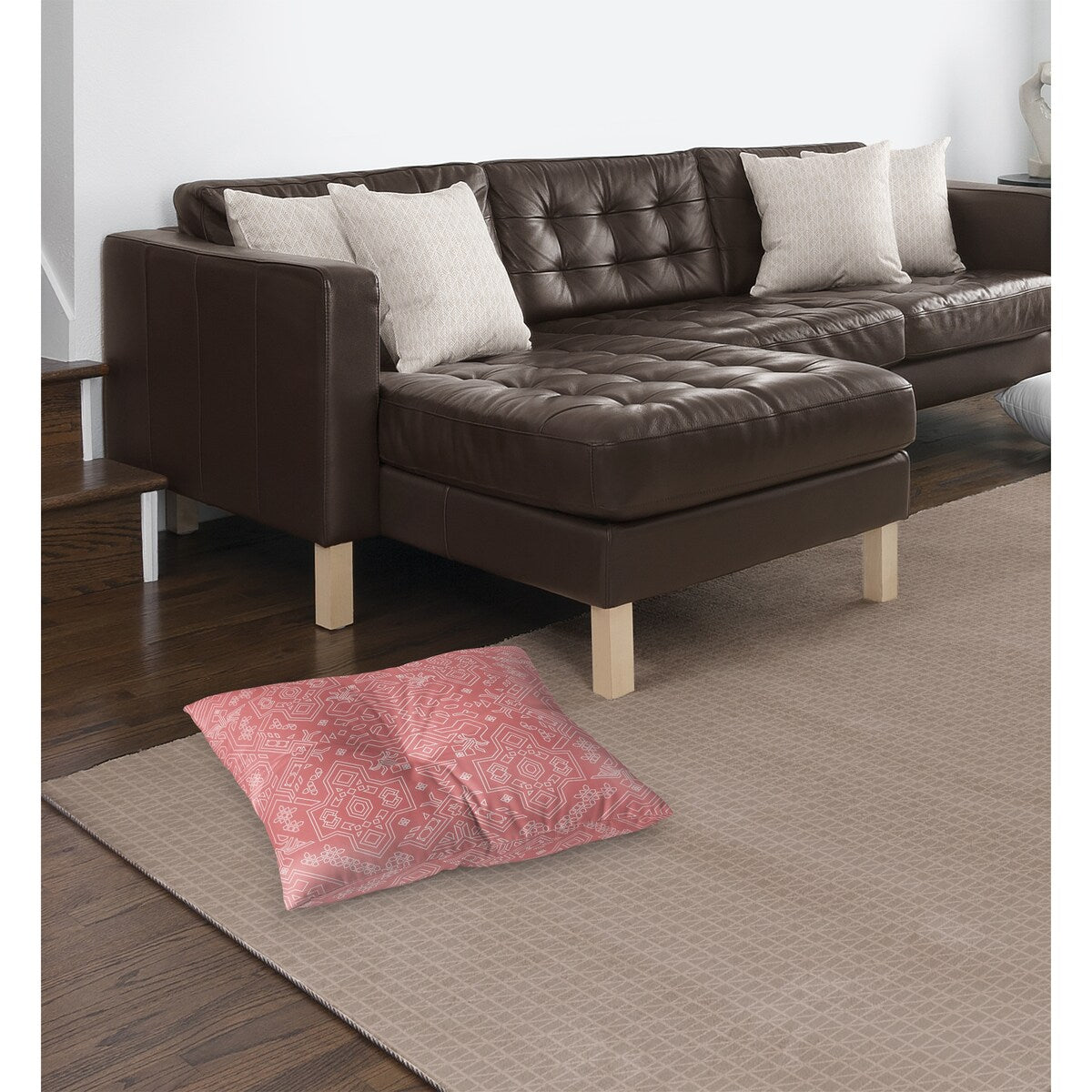 MAMLUK CORAL Floor Pillow By Kavka Designs