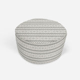 MARRAKESH GREY Round Pouf By Kavka Designs