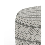 MARRAKESH GREY Round Pouf By Kavka Designs
