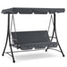 MCombo 3 Seat Patio Swings with Adjustable Canopy, Reclining Porch Swing, 4089