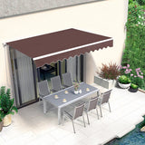 MCombo 12x10 Feet Polyester Fabric Replacement for Retractable Awning