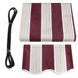 MCombo 12x10 Feet Polyester Fabric Replacement for Retractable Awning