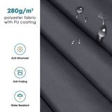 MCombo 12x10 Feet Polyester Fabric Replacement for Retractable Awning