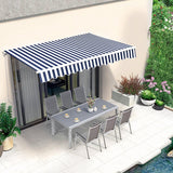 MCombo 12x10 Feet Polyester Fabric Replacement for Retractable Awning