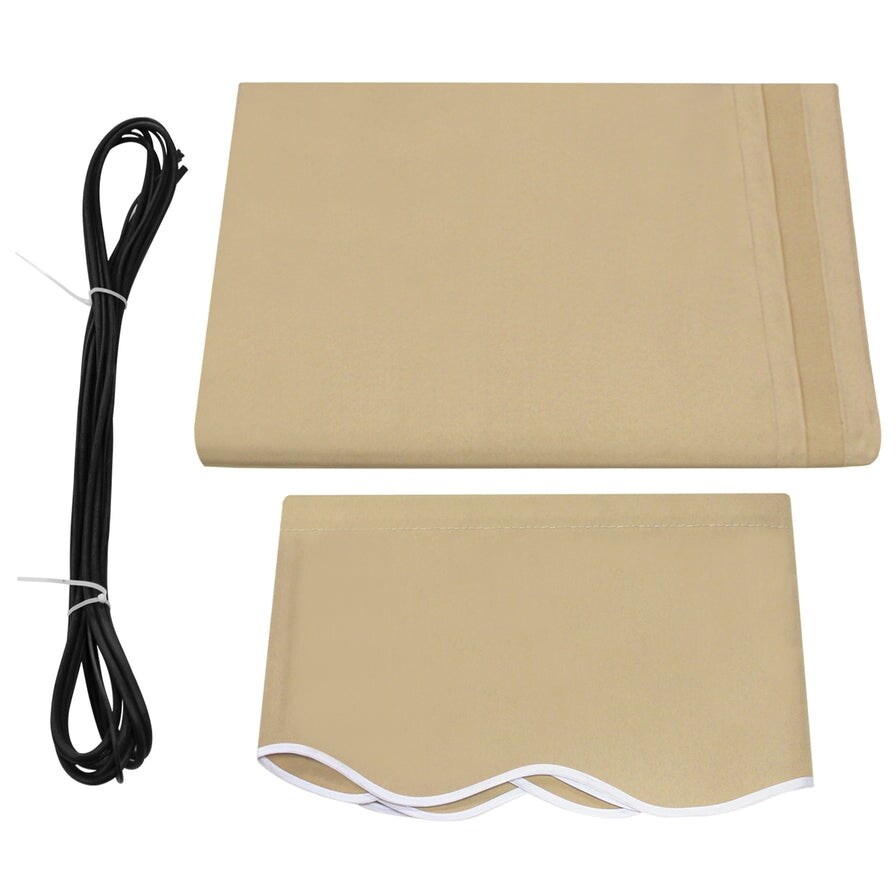 MCombo 12x10 Feet Polyester Fabric Replacement for Retractable Awning