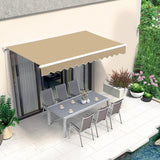 MCombo 12x10 Feet Polyester Fabric Replacement for Retractable Awning