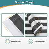 MCombo 12x10 Feet Polyester Fabric Replacement for Retractable Awning