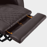 MCombo Power Reclining Loveseat Sofa with Adjustable Headrests and Console, Home Theater Seating with Armrest Storage HTS480