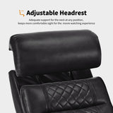 MCombo Power Reclining Loveseat Sofa with Adjustable Headrests and Console, Home Theater Seating with Armrest Storage HTS480