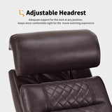 MCombo Power Reclining Loveseat Sofa with Adjustable Headrests and Console, Home Theater Seating with Armrest Storage HTS480