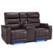 MCombo Power Reclining Loveseat Sofa with Adjustable Headrests and Console, Home Theater Seating with Armrest Storage HTS480