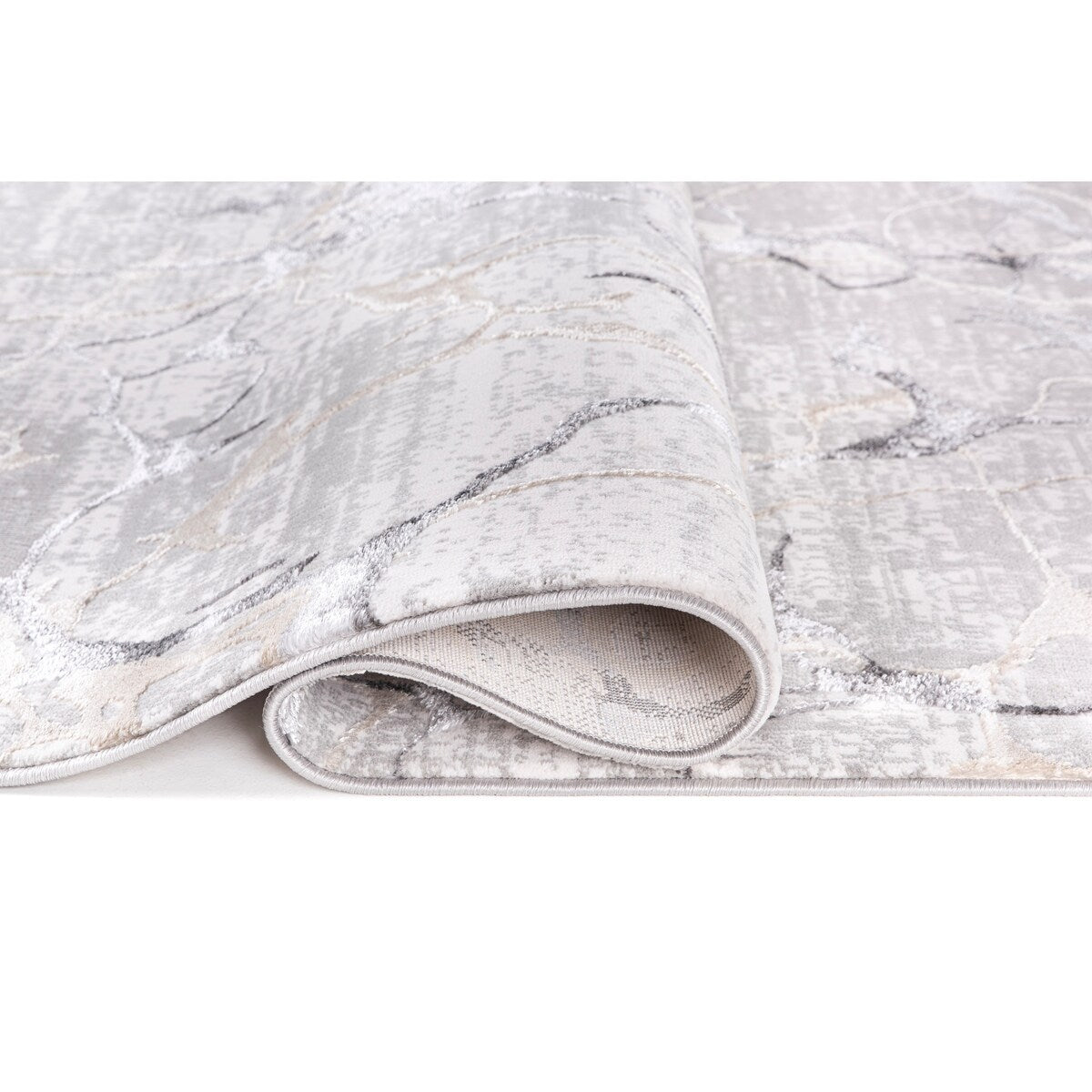 Liam Transitional Gray and Anthracite Abstract Rug
