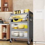 MEGA CASA 4 - Layer Steel Accent Cabinet with Door - N/A