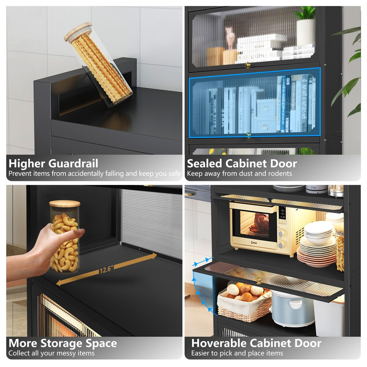 MEGA CASA 4 - Layer Steel Accent Cabinet with Door - N/A