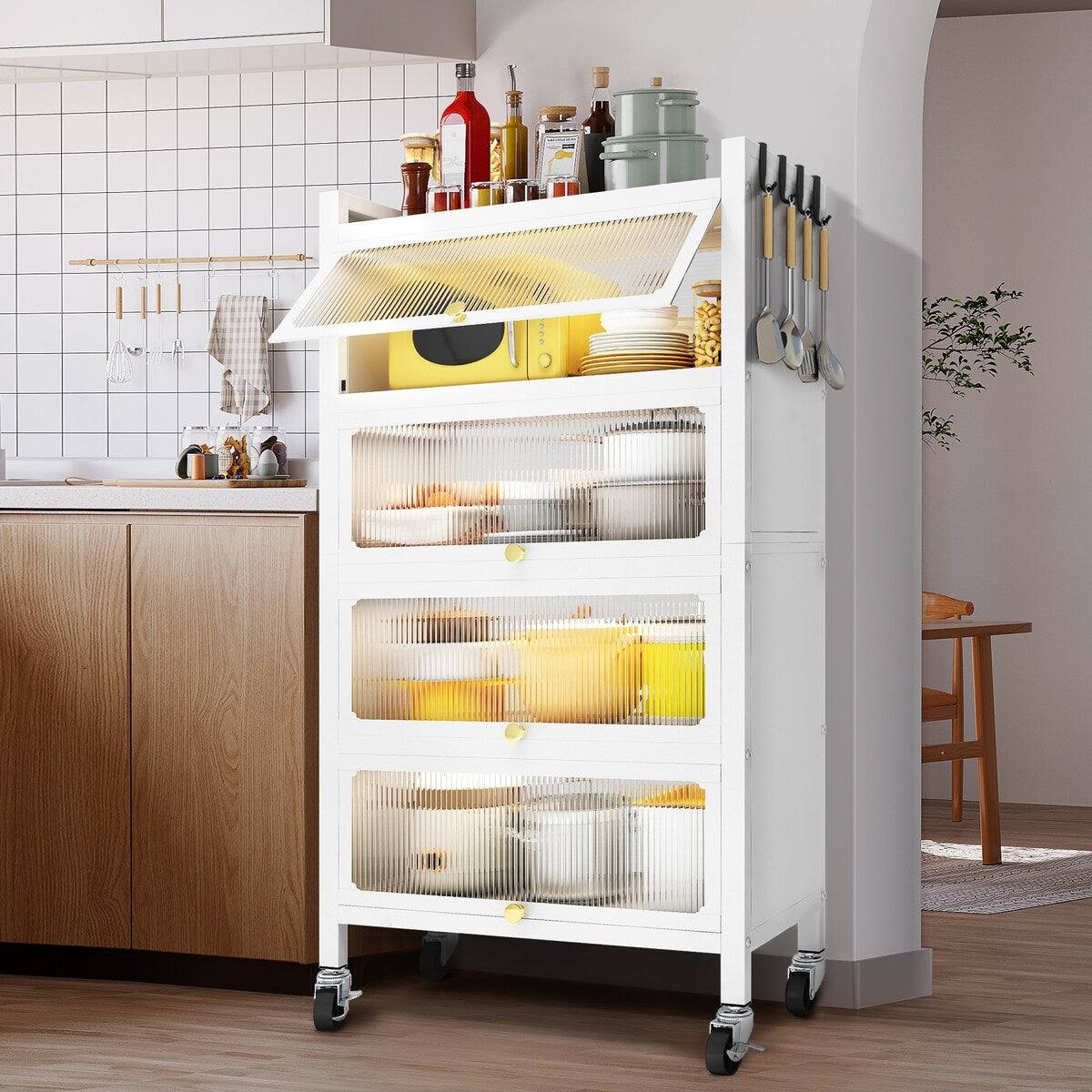 MEGA CASA 5 - Layer Steel Accent Cabinet with Door - N/A