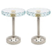 MERIVILLE Set of 2 Cut Crystal Window Drapery Medallion Holdbacks