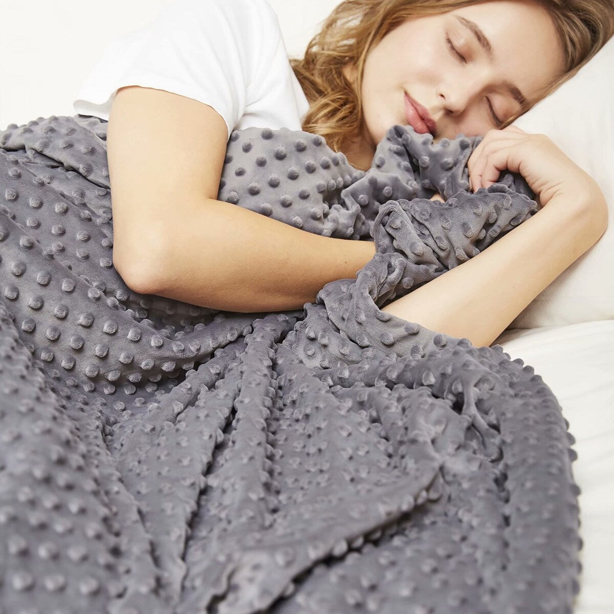 MERRYLIFE Cooling Weighted Blanket 12 lbs 48" X 72" Twin Size Adult