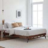 MH London Nelson Mango Rustic Wood Queen-size Platform Bed